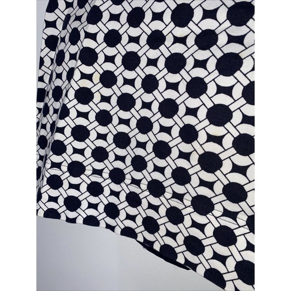 Talbots Blue White Skirt Lined Size 14 Petite Straight Wiggle 19" long - Picture 2 of 5